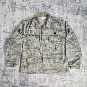 US Military Coat‎ Mens 46R Gray Digital Camo Air Force Utility Field Jacket